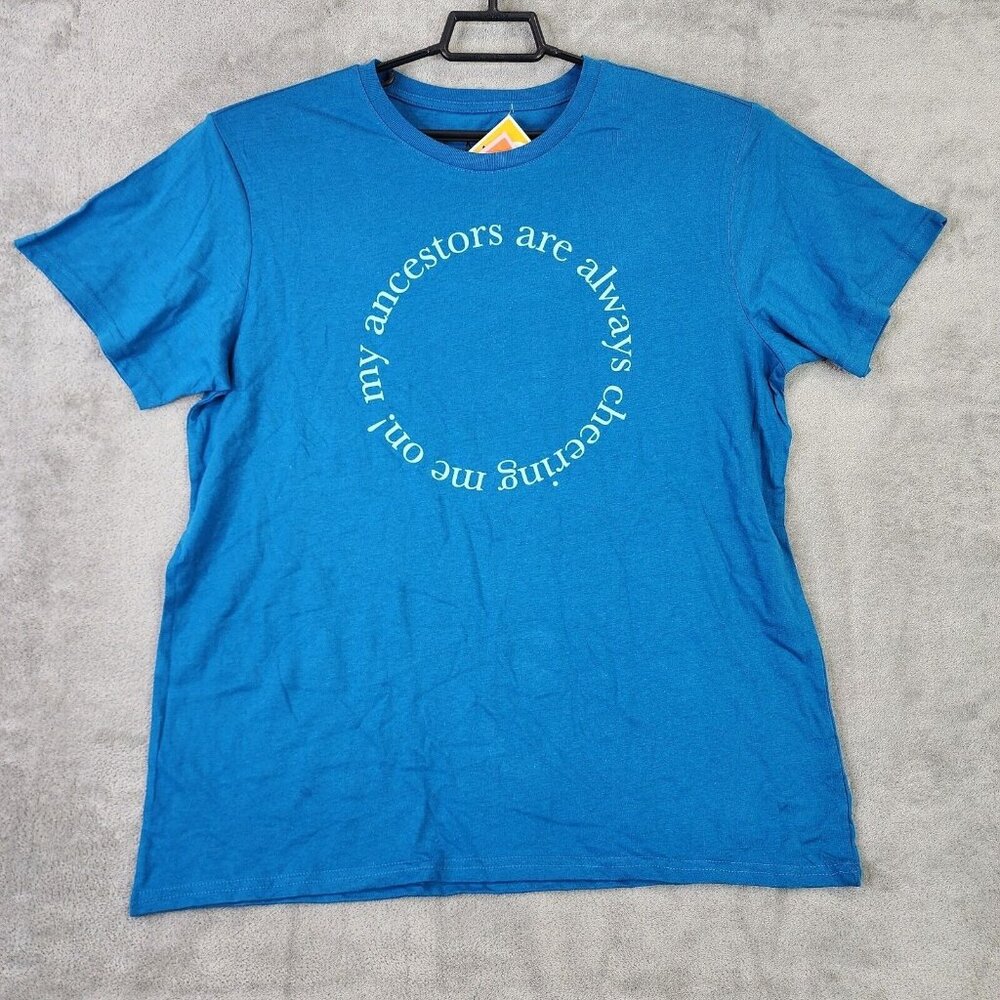 Unisex JZD Blue Ancestors Shirt Short Sleeve Latino Heritage Month Size XL